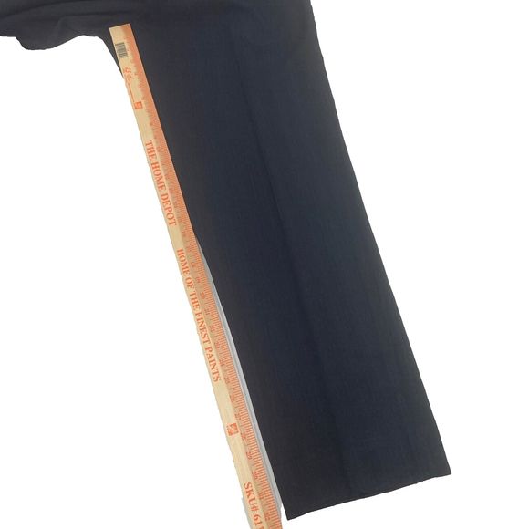 2 Pair's Of Men's‎ Bonelli one Black & one Dark Blue Pinstripe Dress Pants 39R - Picture 13 of 16